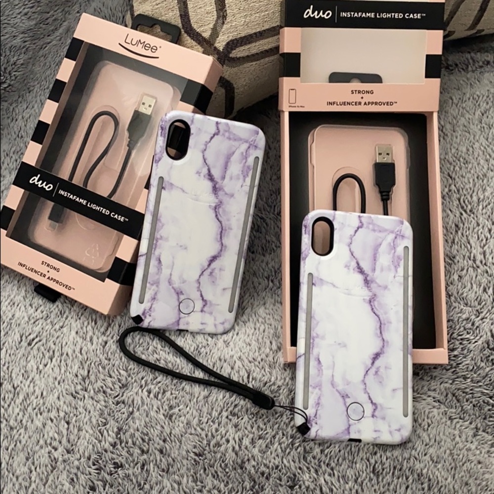 Lumee Duo Marble Case for iPhone XS Max